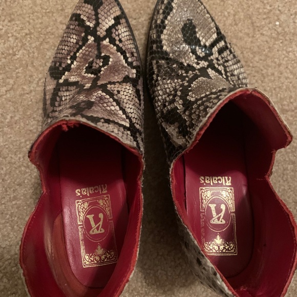 PRICE FIRM!! Snakeskin booties - Picture 3 of 5